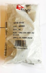 UNC 3/4-10x1.5D Recoil wire thread inserts (bag of 50)