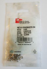 M4-0.7x1D military specification Wire Thread Inserts (Bag of 100) 