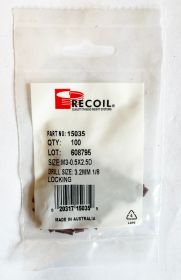 M3-0.5x2.5D Locking Wire Thread Inserts (Bag of 100)